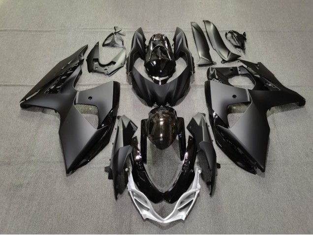 Negro Liso Mate & Brillante 09-16 Suzuki GSXR 1000 Carenado Negro Liso Mate & Brillante 09-16 Suzuki GSXR 1000 Carenado