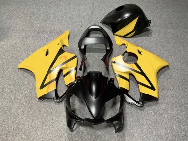 Negro Mate & Amarillo 01-03 Honda CBR600 F4i Carenado