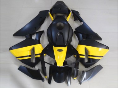 Negro Mate & Amarillo Brillante 05-06 Honda CBR600RR Carenado
