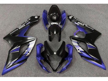 Negro Mate & Azul 05-06 Suzuki GSXR 1000 Carenado