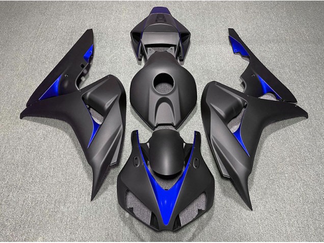 Negro Mate & Azul 06-07 Honda CBR1000RR Carenado Negro Mate & Azul 06-07 Honda CBR1000RR Carenado