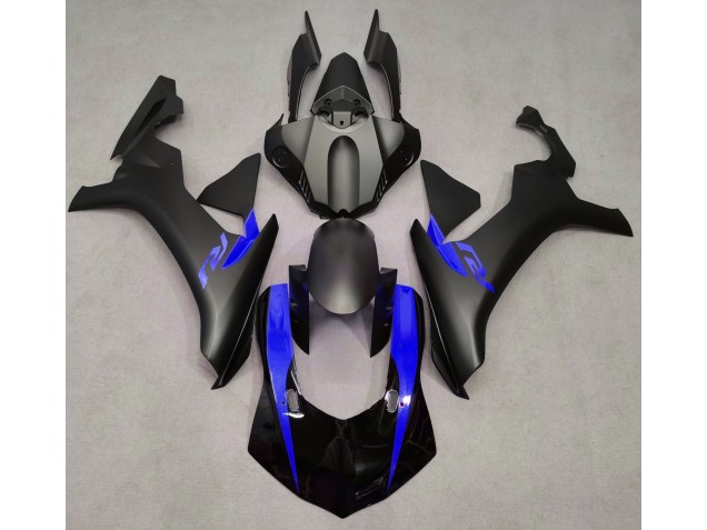 Negro Mate & Azul 15-19 Yamaha R1 Carenado Negro Mate & Azul 15-19 Yamaha R1 Carenado