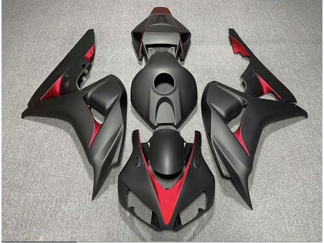 Negro Mate & Azul Claro 06-07 Honda CBR1000RR Carenado