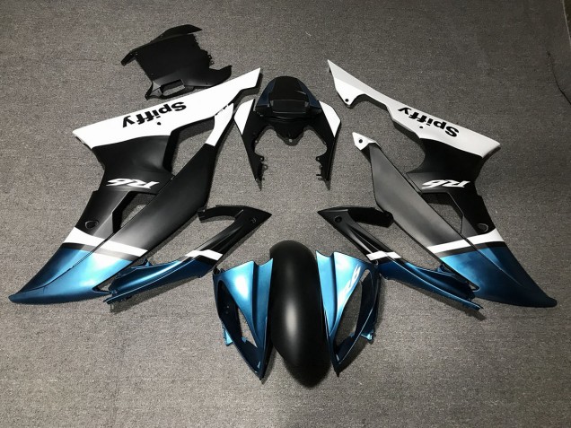 Negro Mate & Azul Especial 08-16 Yamaha R6 Carenado Negro Mate & Azul Especial 08-16 Yamaha R6 Carenado