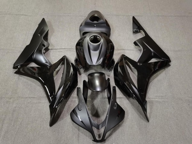 Negro Mate & Brillante 07-08 Honda CBR600RR Carenado Negro Mate & Brillante 07-08 Honda CBR600RR Carenado