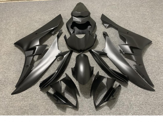 Negro Mate Completo 06-07 Yamaha R6 Carenado Negro Mate Completo 06-07 Yamaha R6 Carenado