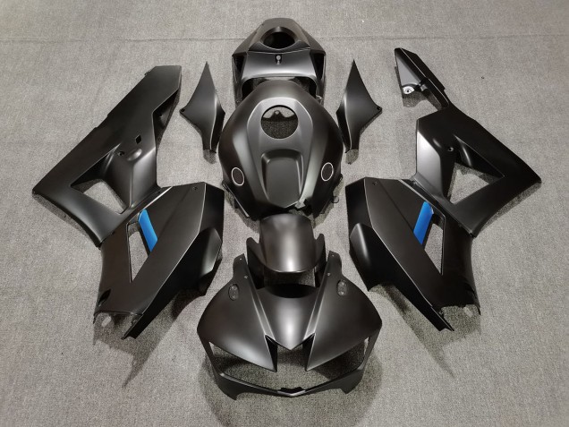 Negro Mate Con Azul 13-23 Honda CBR600RR Carenado Negro Mate Con Azul 13-23 Honda CBR600RR Carenado