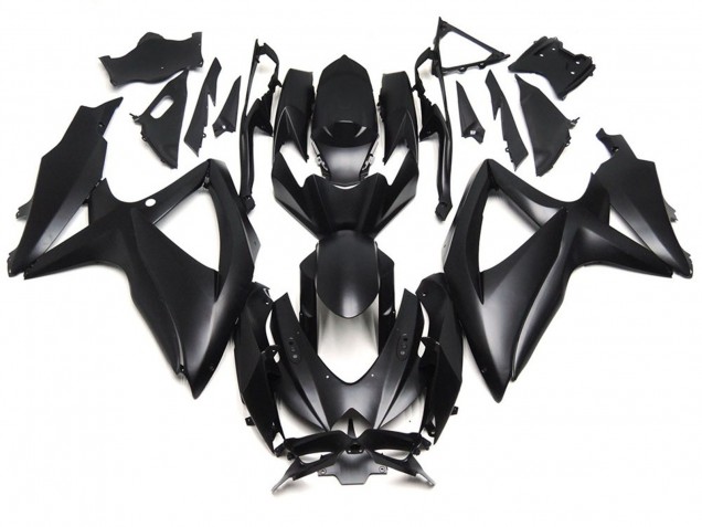 Negro Mate Intenso 08-10 Suzuki GSXR 600-750 Carenado Negro Mate Intenso 08-10 Suzuki GSXR 600-750 Carenado
