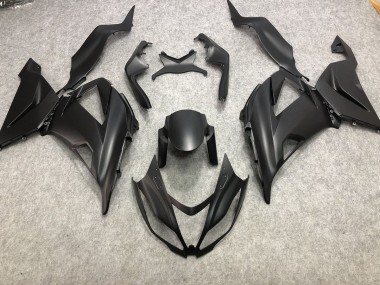 Negro Mate Liso 13-18 Kawasaki ZX6R Carenado