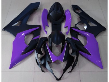 Negro Mate & Morado 05-06 Suzuki GSXR 1000 Carenado
