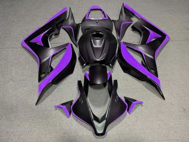 Negro Mate & Morado 07-08 Honda CBR600RR Carenado