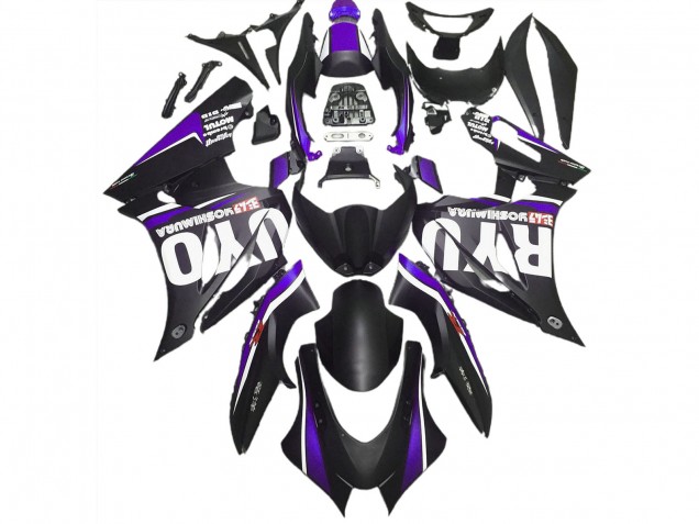 Negro Mate & Morado 17-23 Suzuki GSXR 1000 Carenado Negro Mate & Morado 17-23 Suzuki GSXR 1000 Carenado