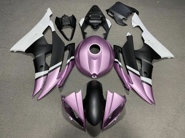 Negro Mate & Morado Claro 08-16 Yamaha R6 Carenado