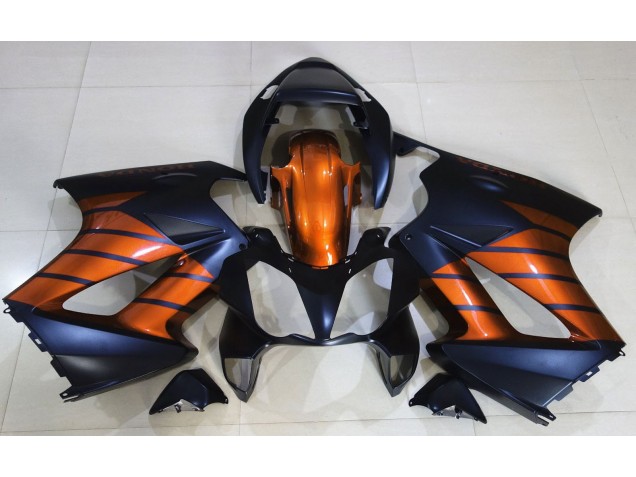 Negro Mate & Naranja 02-12 Honda VFR800 Carenado Negro Mate & Naranja 02-12 Honda VFR800 Carenado