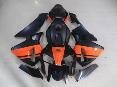 Negro Mate & Naranja Brillante 05-06 Honda CBR600RR Carenado