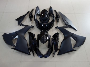 Negro Mate & Negro Brillante 09-16 Suzuki GSXR 1000 Carenado