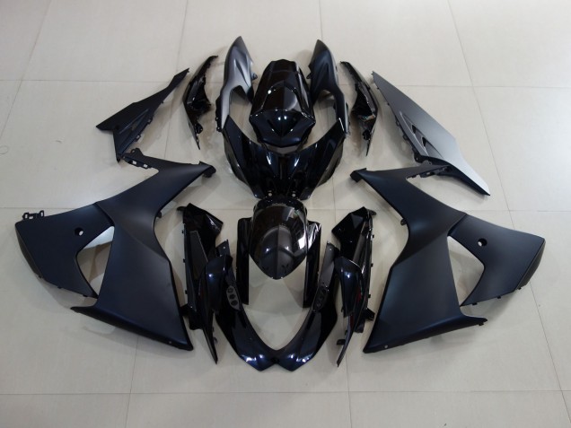 Negro Mate & Negro Brillante 09-16 Suzuki GSXR 1000 Carenado Negro Mate & Negro Brillante 09-16 Suzuki GSXR 1000 Carenado