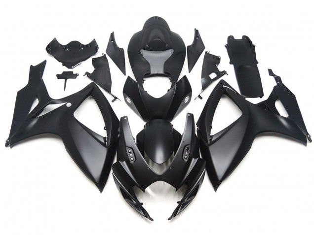 Negro Mate OEM Estilo Personalizado 06-07 Suzuki GSXR 600-750 Carenado Negro Mate OEM Estilo Personalizado 06-07 Suzuki GSXR 600-750 Carenado