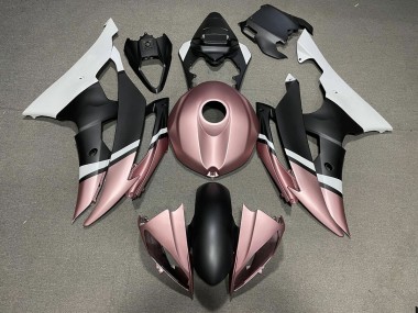 Negro Mate & Oro Rosa 08-16 Yamaha R6 Carenado