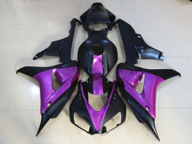 Negro Mate Púrpura 06-07 Honda CBR1000RR Carenado