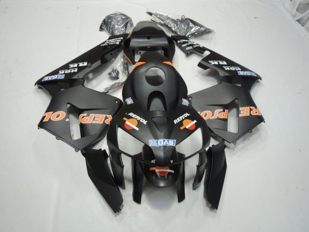 Negro Mate Repsol 03-04 Honda CBR600RR Carenado Negro Mate Repsol 03-04 Honda CBR600RR Carenado
