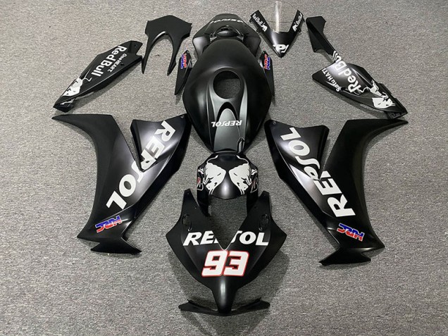 Negro Mate Repsol 12-16 Honda CBR1000RR Carenado Negro Mate Repsol 12-16 Honda CBR1000RR Carenado