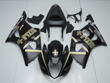 Negro Mate Rizla 03-04 Suzuki GSXR 1000 Carenado