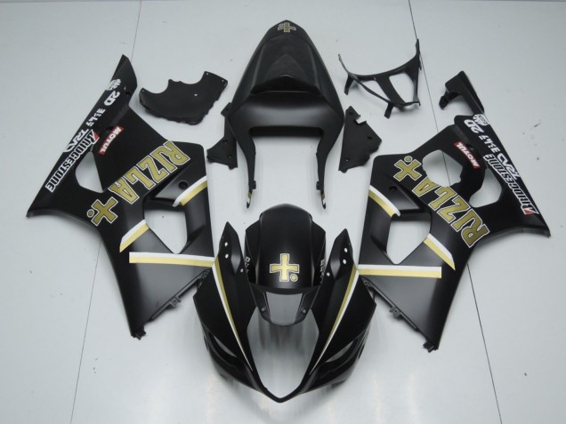 Negro Mate Rizla 03-04 Suzuki GSXR 1000 Carenado Negro Mate Rizla 03-04 Suzuki GSXR 1000 Carenado