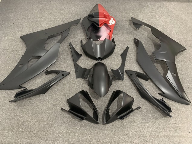 Negro Mate & Rojo 08-16 Yamaha R6 Carenado Negro Mate & Rojo 08-16 Yamaha R6 Carenado