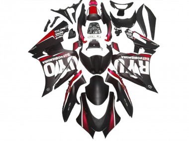 Negro Mate & Rojo 17-23 Suzuki GSXR 1000 Carenado