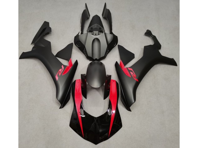 Negro Mate & Rojo Perla 15-19 Yamaha R1 Carenado
