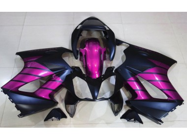 Negro Mate & Rosa 02-12 Honda VFR800 Carenado