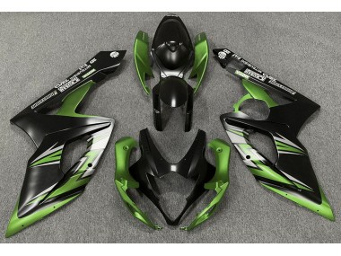 Negro Mate & Verde 05-06 Suzuki GSXR 1000 Carenado