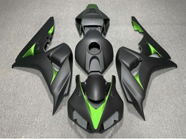 Negro Mate & Verde 06-07 Honda CBR1000RR Carenado