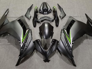 Negro Mate & Verde 13-18 Kawasaki Ninja 300 Carenado