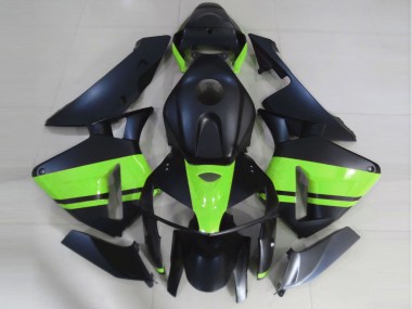 Negro Mate & Verde Claro 05-06 Honda CBR600RR Carenado