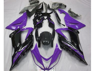 Negro & Morado 13-18 Kawasaki ZX6R Carenado