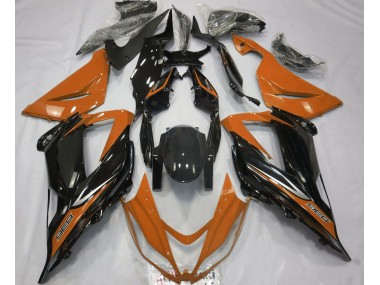 Negro & Naranja 13-18 Kawasaki ZX6R Carenado