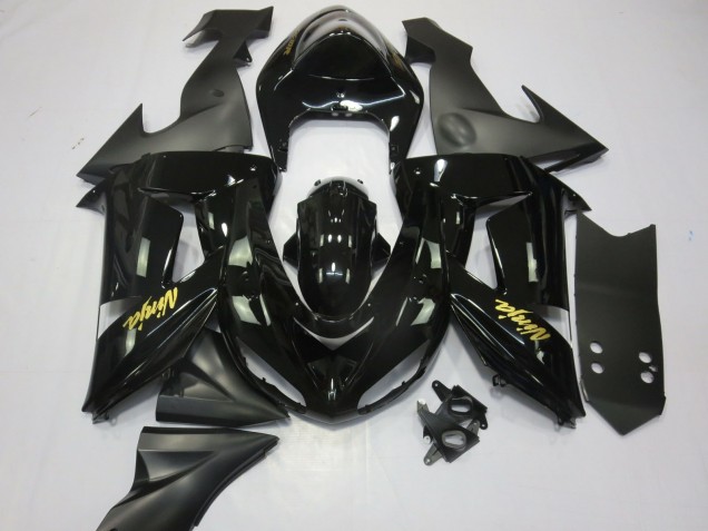 Negro & Oro 06-07 Kawasaki ZX10R Carenado Negro & Oro 06-07 Kawasaki ZX10R Carenado