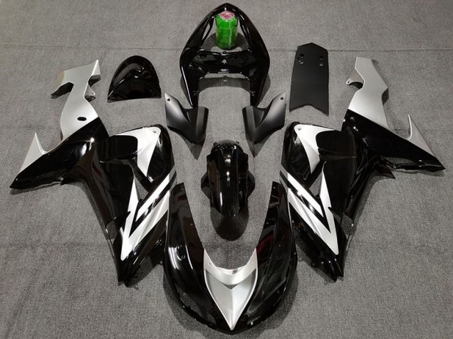 Negro & Plata 06-07 Kawasaki ZX10R Carenado Negro & Plata 06-07 Kawasaki ZX10R Carenado