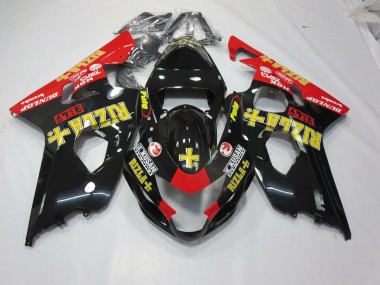 Negro Rizla 04-05 Suzuki GSXR 600-750 Carenado