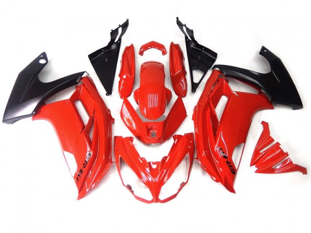 Negro Rojo 12-16 Kawasaki Ninja 650R Carenado Negro Rojo 12-16 Kawasaki Ninja 650R Carenado