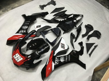 Negro Rojo & Blanco 99 15-19 Yamaha R1 Carenado