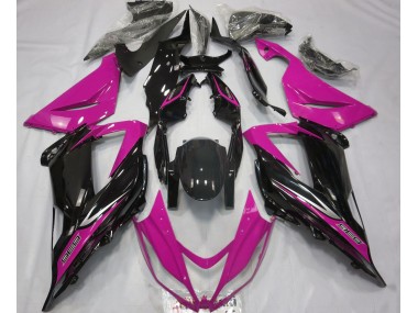 Negro & Rosa 13-18 Kawasaki ZX6R Carenado