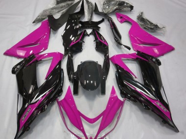 Negro & Rosa 13-18 Kawasaki ZX6R Carenado