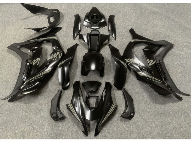 Negro Satinado & Gris 16-19 Kawasaki ZX10R Carenado Negro Satinado & Gris 16-19 Kawasaki ZX10R Carenado