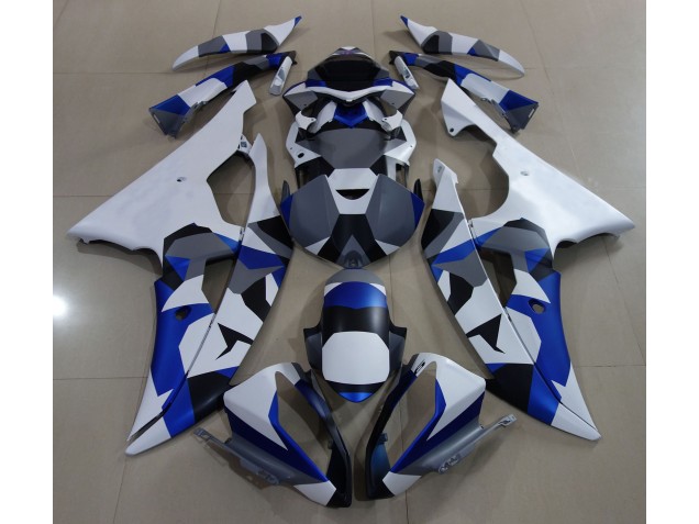 Nieve Azul Camuflaje 08-16 Yamaha R6 Carenado Nieve Azul Camuflaje 08-16 Yamaha R6 Carenado