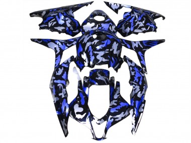Nieve Azul Oscuro Camuflaje 09-12 Honda CBR600RR Carenado