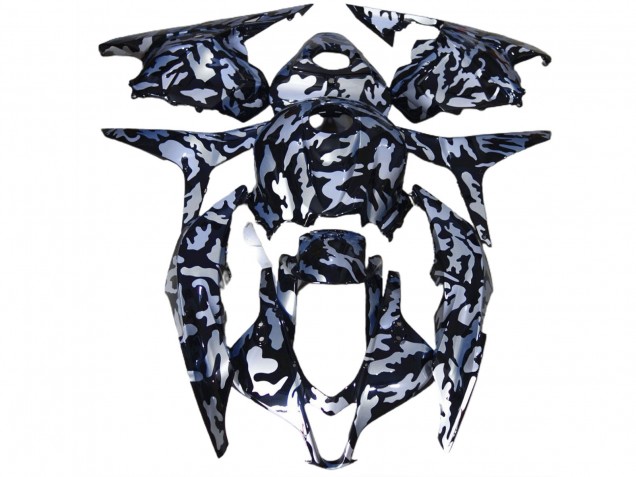 Nieve Plateada Camuflaje 09-12 Honda CBR600RR Carenado Nieve Plateada Camuflaje 09-12 Honda CBR600RR Carenado