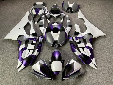 Nieve Púrpura Mística Camuflaje 08-16 Yamaha R6 Carenado